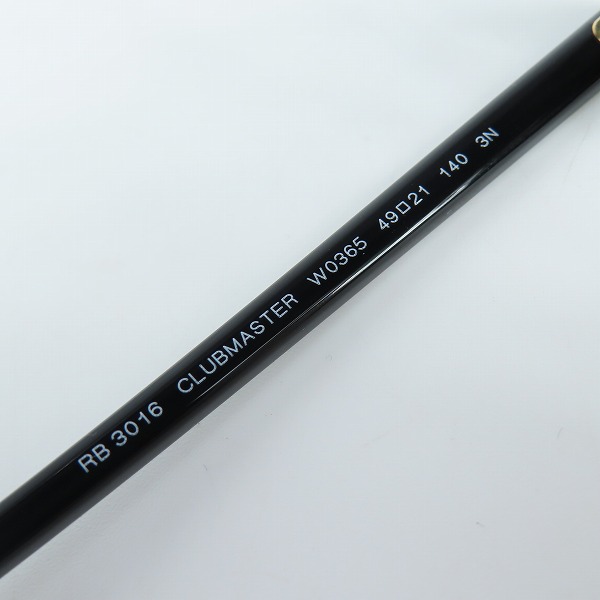 実際に弊社で買取させて頂いたRay-Ban/レイバン CLUB MASTER/クラブマスター サングラス アイウェア RB3016 W0365の画像 6枚目