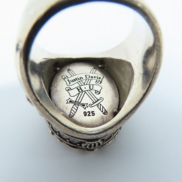 実際に弊社で買取させて頂いたJustin Davis/ジャスティンデイビス Jungle Skull Ring/ジャングルスカルリング SRJ521/19.5-20号の画像 5枚目