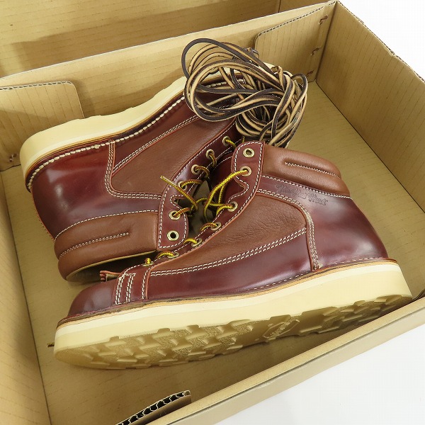 実際に弊社で買取させて頂いたTHE FLAT HEAD/フラットヘッド レザー ワーク ブーツ SKB-05/25の画像 8枚目