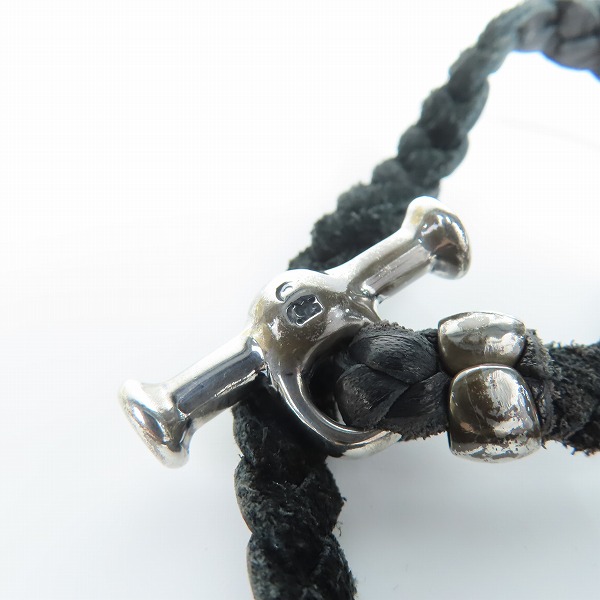 実際に弊社で買取させて頂いた【ギャラ付き】TRAVIS WALKER/トラヴィスワーカー DOUBLE CROSS/ダブルクロス Wレザー ブレイド ネックレス pd810tw blの画像 6枚目