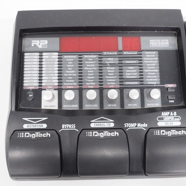 実際に弊社で買取させて頂いたDigiTech/デジテック RP355 ギター用マルチエフェクター ACアダプター付【簡易動作確認済】の画像 1枚目