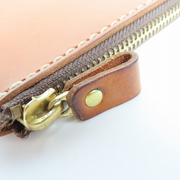 実際に弊社で買取させて頂いたHERZ/ヘルツ レザー Ｌ字ファスナー ロングウォレット 長財布 2点セットの画像 5枚目