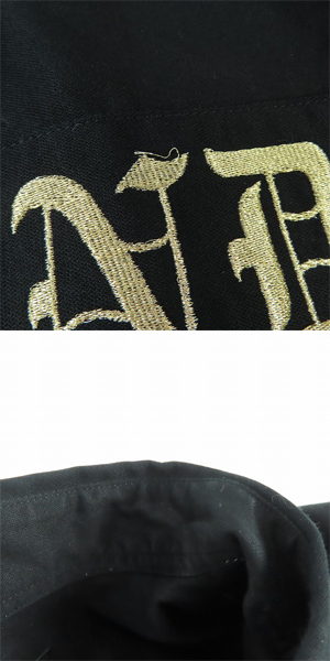 実際に弊社で買取させて頂いたMASTERMIND WORLD/マスターマインドワールド スカル ワークシャツ MW21S06-SH005-005/Mの画像 8枚目