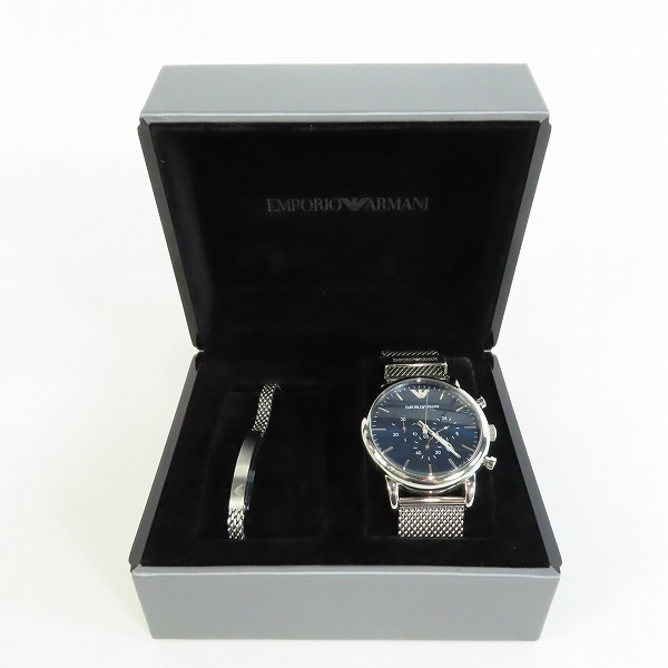 実際に弊社で買取させて頂いたEMPORIO ARMANI/エンポリオアルマーニ クォーツ腕時計 ブレスレット付き AR-80038の画像 7枚目