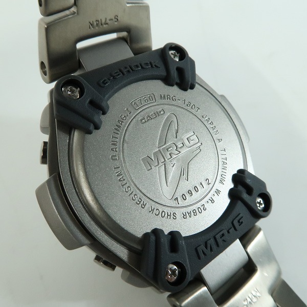 実際に弊社で買取させて頂いたG-SHOCK/Gショック MR-G デジアナコンビ チタン MRG-130T-1A【動作未確認】の画像 4枚目