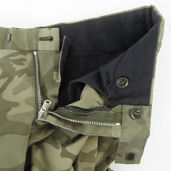 実際に弊社で買取させて頂いたSOPHNET./ソフネット 迷彩/カモフラ柄 コットン スラックスパンツ SOPH-130087/Mの画像 4枚目