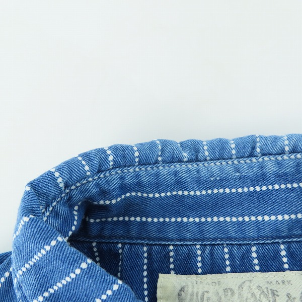 実際に弊社で買取させて頂いたSUGAR CANE/シュガーケン ストライプシャツ  レトロスタイル SC36267 Mの画像 5枚目