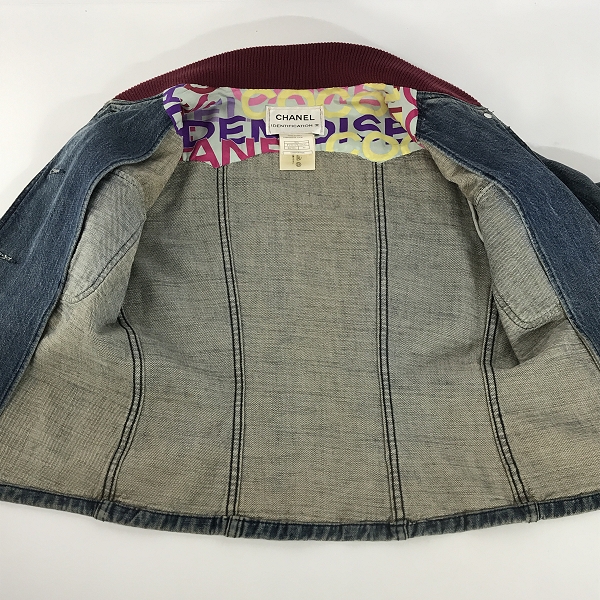 実際に弊社で買取させて頂いたCHANEL/シャネル デニムジャケット Gジャン/36の画像 5枚目