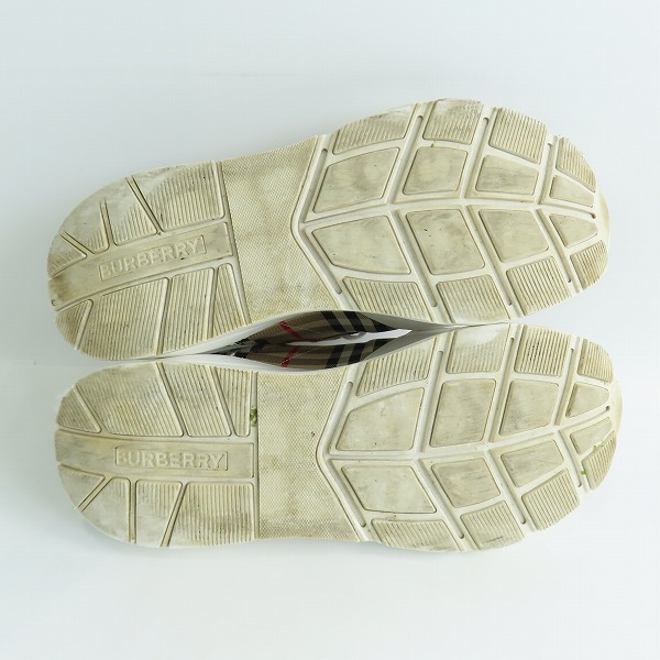 実際に弊社で買取させて頂いたBURBERRY/バーバリー ノバチェック チェック スニーカー/45の画像 2枚目