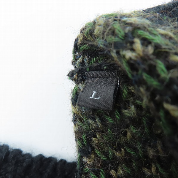 実際に弊社で買取させて頂いたDIESEL/ディーゼル アルパカ混ダメージ加工ニットセーター/Lの画像 5枚目