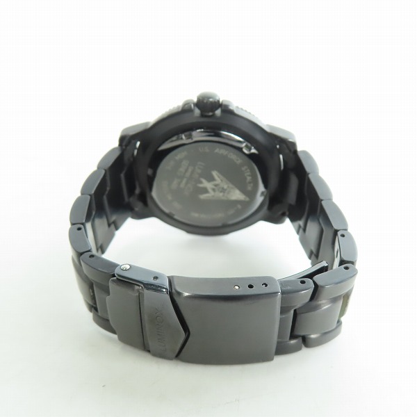 実際に弊社で買取させて頂いたLUMINOX/ルミノックス NIGHTHAWK/ナイトホーク F-117 クオーツ 黒文字盤 腕時計 3400 の画像 2枚目