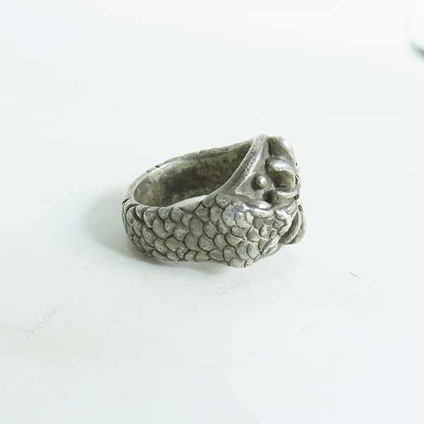 実際に弊社で買取させて頂いたA&G/エーアンドジー VIPER/バイパー 1ストーン クロス/スネーク リング 19-19.5号の画像 3枚目