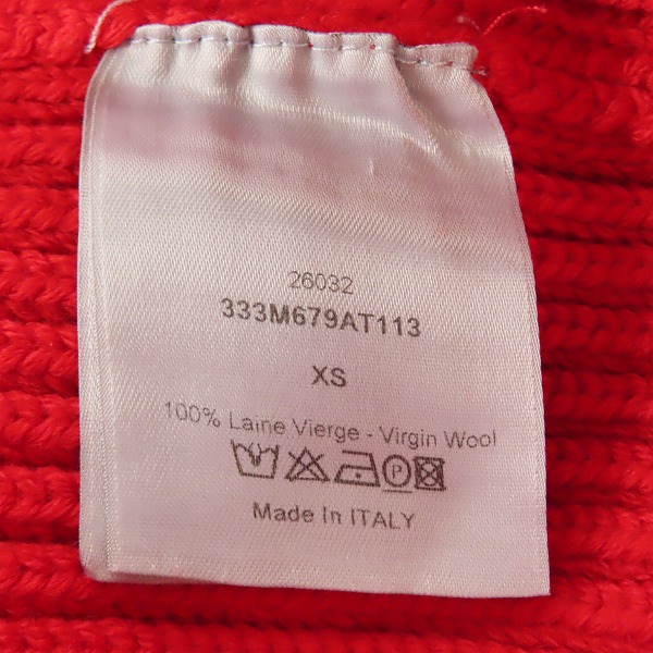 実際に弊社で買取させて頂いた【JPタグ】DIOR/ディオール ウール セーター 333M679AT113/XSの画像 4枚目
