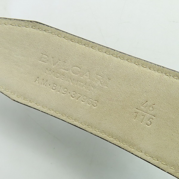 実際に弊社で買取させて頂いたBVLGARI/ブルガリ ASSIOMA BELT /アショーマ バックル レザー ベルトの画像 3枚目