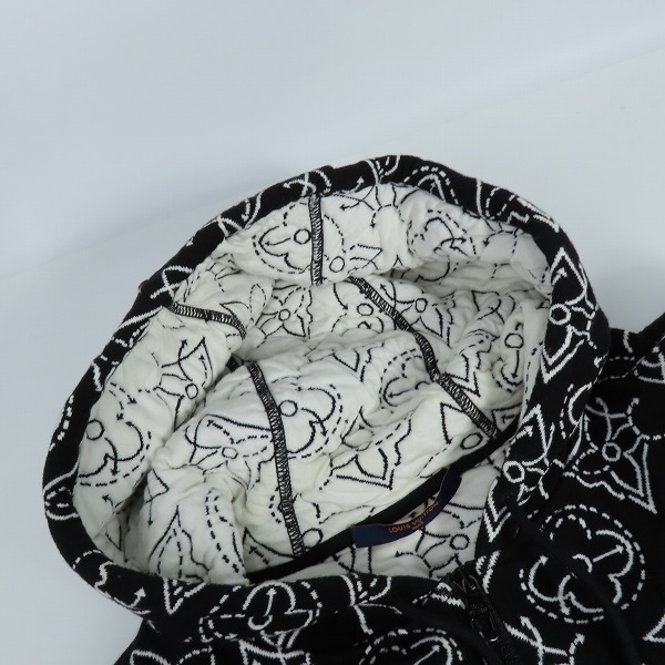 実際に弊社で買取させて頂いた【JPタグ】LOUIS VUITTON/ルイヴィトン NBA モノグラム ジップアップパーカー RM212M Mの画像 6枚目