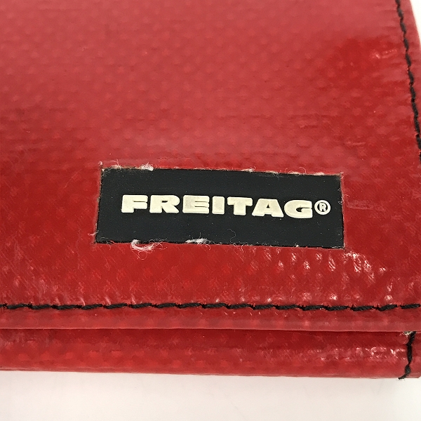 実際に弊社で買取させて頂いたFREITAG/フライターグ F555 CAROLINE/キャロライン 二つ折り長財布 レッドの画像 3枚目