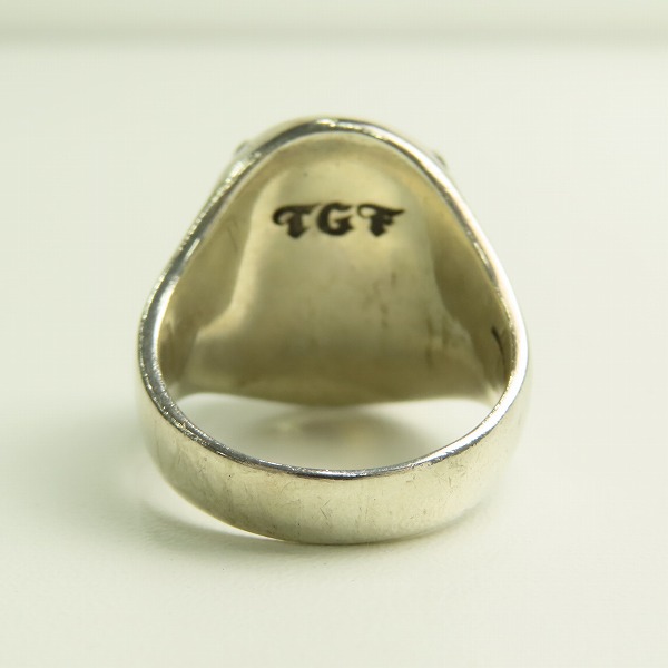 実際に弊社で買取させて頂いたTHE GREAT FROG/ザ グレートフロッグ スカル リースリング 25.5号の画像 4枚目