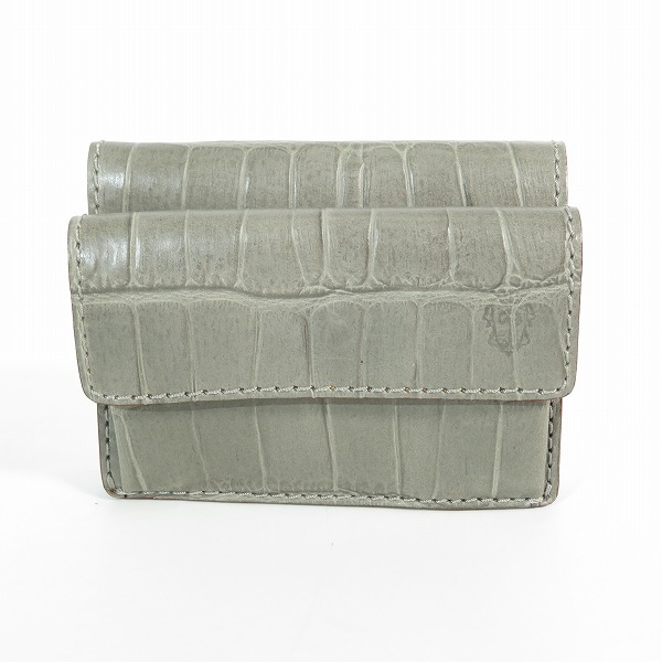 実際に弊社で買取させて頂いたFelisi/フェリージ クロコダイル型押し ミニウォレット 1031