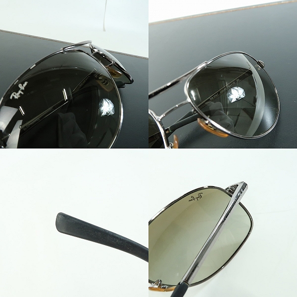 実際に弊社で買取させて頂いたRay Ban/レイバン サングラス/アイウェア ドロップ型 RB3387 004/8Eの画像 8枚目