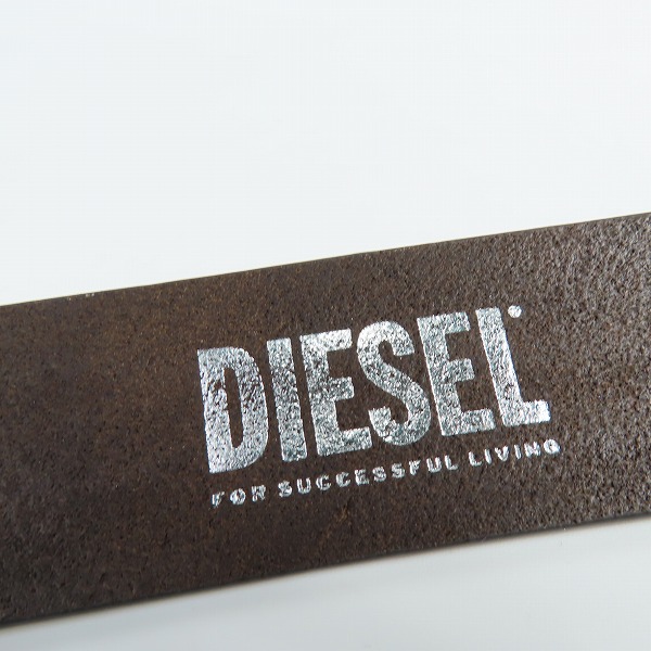 実際に弊社で買取させて頂いたDIESEL/ディーゼル レザーベルト B-1DR-LAYER X09813 75/30の画像 5枚目