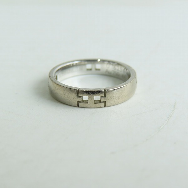 実際に弊社で買取させて頂いたHERMES/エルメス AU750/K18WG/ホワイトゴールド エヴァー ヘラクレス リング/指輪 46/6号 の画像 3枚目