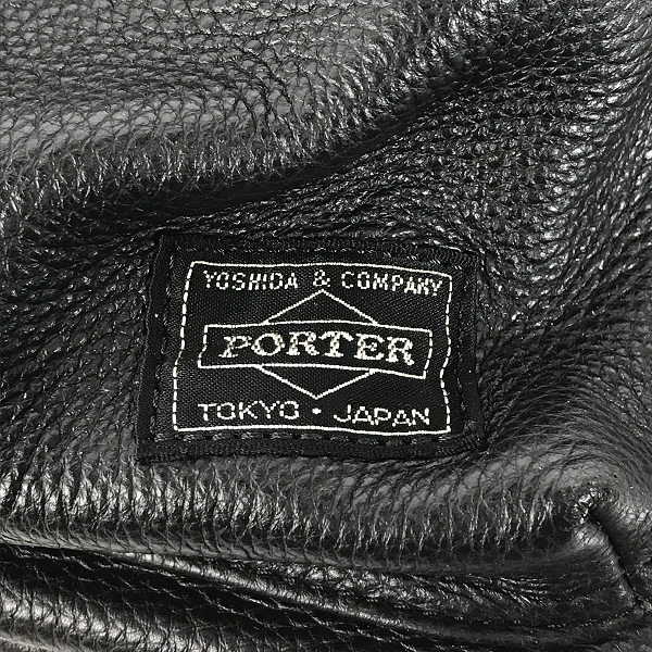 実際に弊社で買取させて頂いたPORTER/ポーター BALLOONSAC SENSUOUS レザー 巾着ショルダーバッグ 381-04644の画像 4枚目