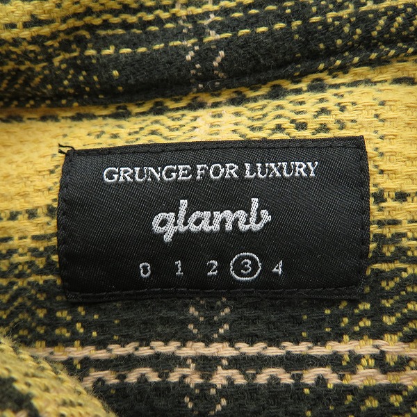 実際に弊社で買取させて頂いたglamb/グラム グラデーションシャツ イエロー 3の画像 2枚目