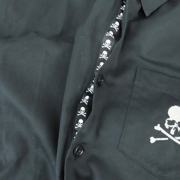 実際に弊社で買取させて頂いたMASTERMIND WORLD/マスターマインドワールド スカル ワークシャツ MW21S06-SH005-005/Mの画像 4枚目