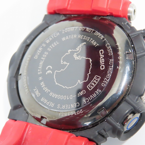 実際に弊社で買取させて頂いたG-SHOCK/Gショック FROGMAN/フロッグマン 南極調査ROVコラボ GWF-D1000ARR-1JRの画像 3枚目