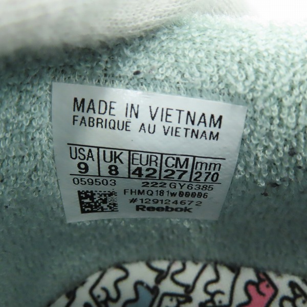 実際に弊社で買取させて頂いたReebok/リーボック EAMES CLASSIC LEATHER/イームズ クラシックレザー スニーカー GY6385/27の画像 5枚目