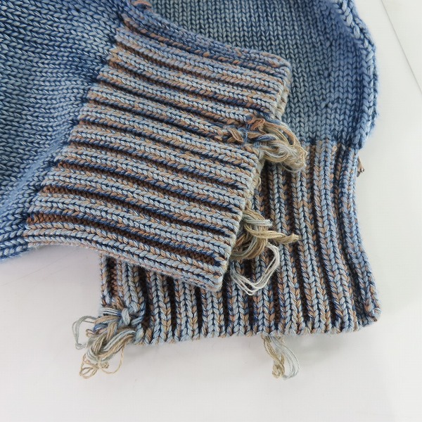 実際に弊社で買取させて頂いたDIESEL/ディーゼル ダメージ ニットセーター K-DELOS/Sの画像 8枚目