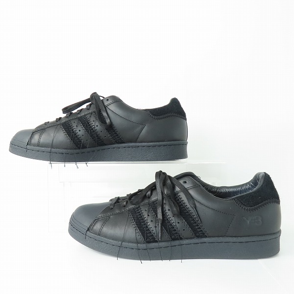 実際に弊社で買取させて頂いたY-3/ワイスリー SUPERSTAR スーパースター レザースニーカー HP3127/28.5の画像 3枚目