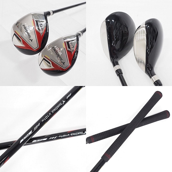 実際に弊社で買取させて頂いたBRIDGESTONE/ブリヂストン TOURSTAGE/ツアーステージ V101 メンズゴルフ 10本セット FLEX：S キャディバッグ付きの画像 4枚目