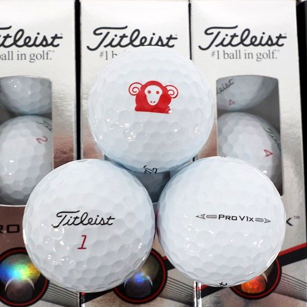実際に弊社で買取させて頂いた【未使用/オウンネーム】Titleist/タイトリスト PRO V1x ゴルフボール ホワイト 1ダースの画像 1枚目