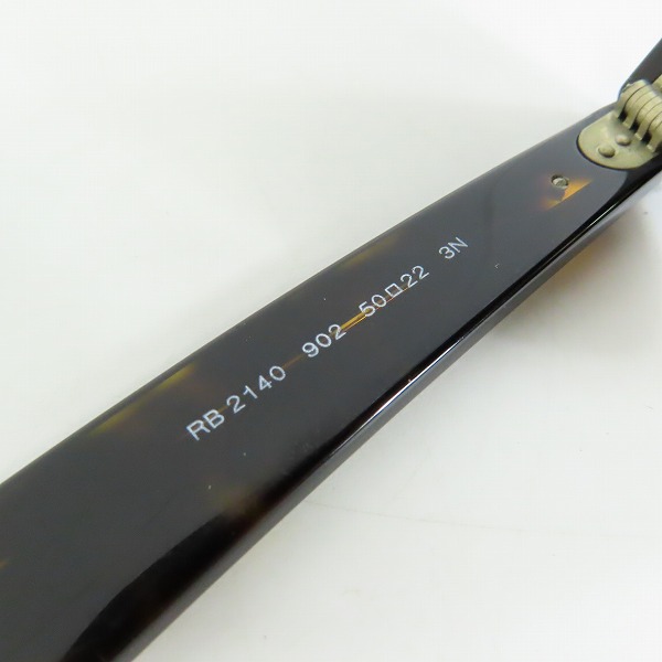 実際に弊社で買取させて頂いたRay-Ban/レイバン WAYFARER/ウェイファーラー サングラス/アイウェア RB2140 902の画像 7枚目