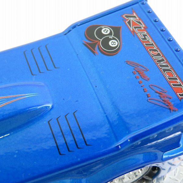 実際に弊社で買取させて頂いたKUSTOMCITY/カスタムシティ ARTIST PROOF SERIES EVO SS DRAG BUS FEATURED EDITION KANDY BLUE ミニカーの画像 6枚目