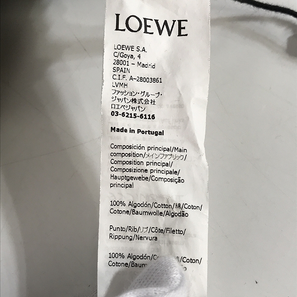 実際に弊社で買取させて頂いたLOEWE/ロエベ ANAGRAM SWEAT/アナグラム スウェットシャツ クルーネック トレーナー H526Y24J07/Lの画像 3枚目