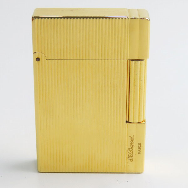実際に弊社で買取させて頂いたS.T.Dupont/デュポン GATSBY/ギャッツビー ヴァーティカル ライン ゴールド ガスライターの画像 1枚目