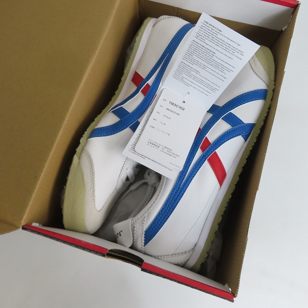 実際に弊社で買取させて頂いた【未使用】Onitsuka Tiger/オニツカタイガー MEXICO 66/メキシコ 66 ローカット スニーカー 1183C102-100/27の画像 6枚目