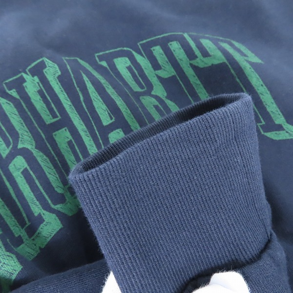 実際に弊社で買取させて頂いたCarhartt/カーハート ロゴ プリント クルーネックスウェット トレーナー IO30939/Lの画像 7枚目