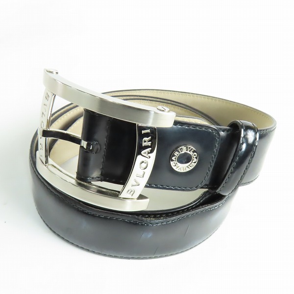 実際に弊社で買取させて頂いたBVLGARI/ブルガリ ASSIOMA BELT /アショーマ バックル レザー ベルト