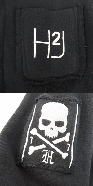 実際に弊社で買取させて頂いたHYDROGEN/ハイドロゲン H2J スカル刺繍 ジャケット/ブラック/Ｍの画像 6枚目