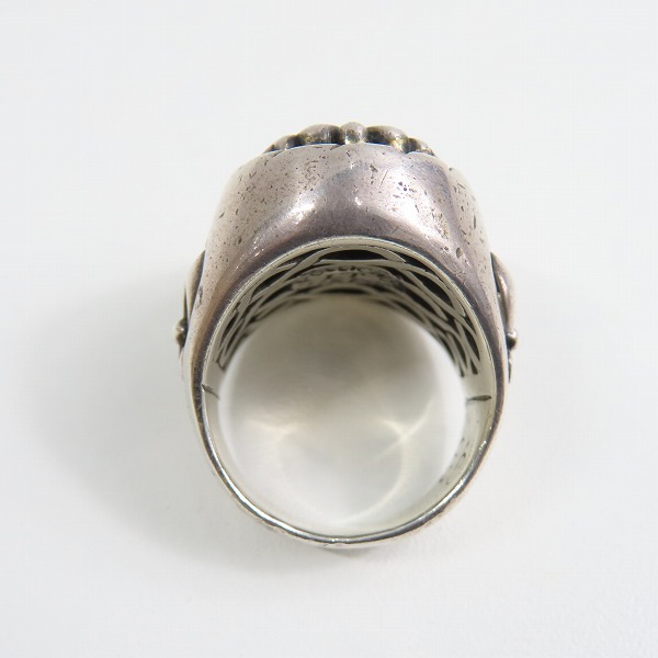 実際に弊社で買取させて頂いたLEATHERS&TREASURES/レザーズ＆トレジャーズ クラウン スカル リング 21-22号の画像 5枚目