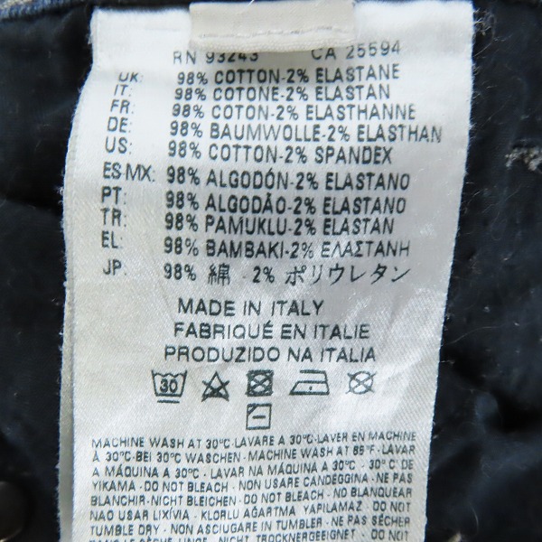 実際に弊社で買取させて頂いたDIESEL BLACK GOLD/ディーゼル ブラックゴールド TYPE-241 ストレッチ スリム  デニムパンツ/28の画像 3枚目