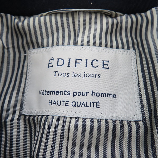 実際に弊社で買取させて頂いたEDIFICE/エディフィス ウールコート 16-020-300-1002-3-0 44の画像 2枚目