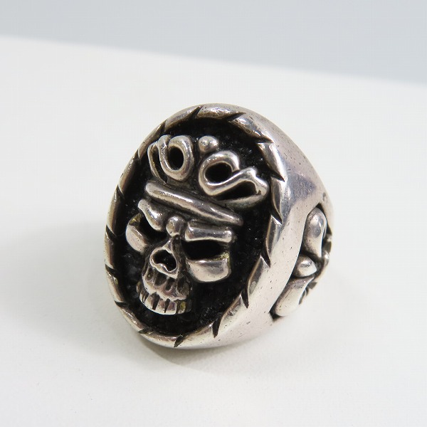 実際に弊社で買取させて頂いたLEATHERS&TREASURES/レザーズ＆トレジャーズ クラウン スカル リング 21-22号