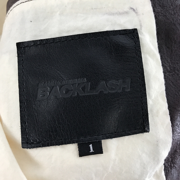 実際に弊社で買取させて頂いたISAMUKATAYAMA BACKLASH/バックラッシュ ポルトガルステアレザー ホワイトグースダウン 1280-03/Sの画像 2枚目