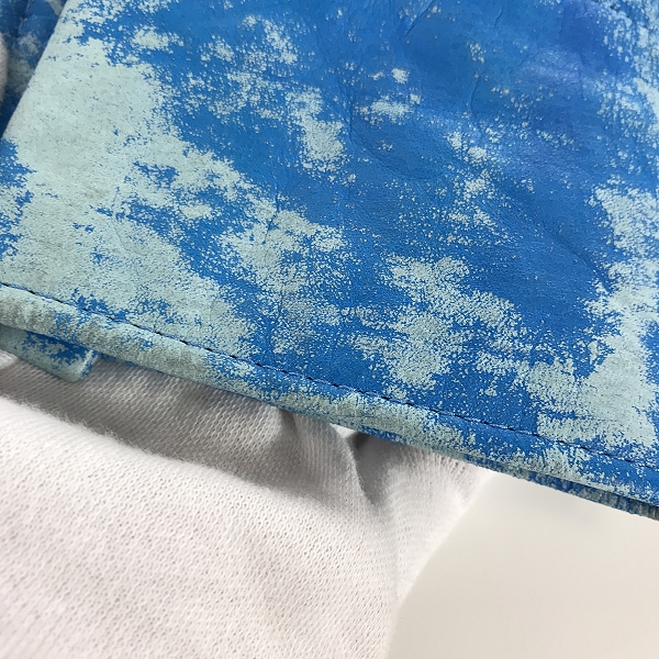 実際に弊社で買取させて頂いたISAMUKATAYAMA BACKLASH/バックラッシュ パキスタンカーフ ムラ染め レザー シャツ 1807-01 Mの画像 5枚目