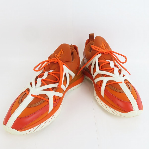 実際に弊社で買取させて頂いたJIMMY CHOO/ジミーチュウ Cosmos/コスモス スニーカー オレンジ/42