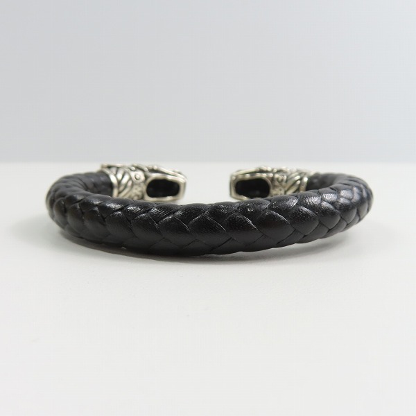 実際に弊社で買取させて頂いたLEATHERS & TREASURES/レザーズアンドトレジャーズ POLLICINO タイガー レザー ブレスレット/バングル スモールの画像 5枚目